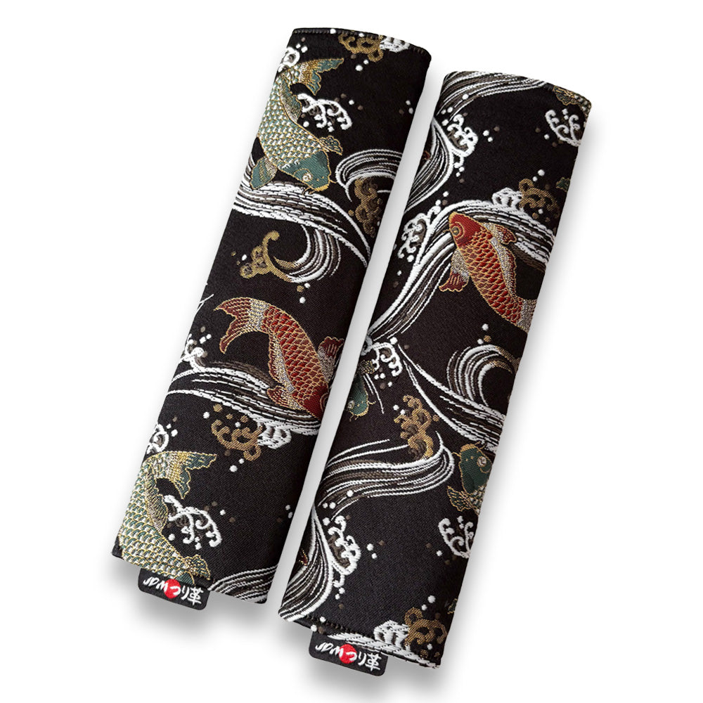 (NEW) Koi Black Seatbelt Covers (2pc)